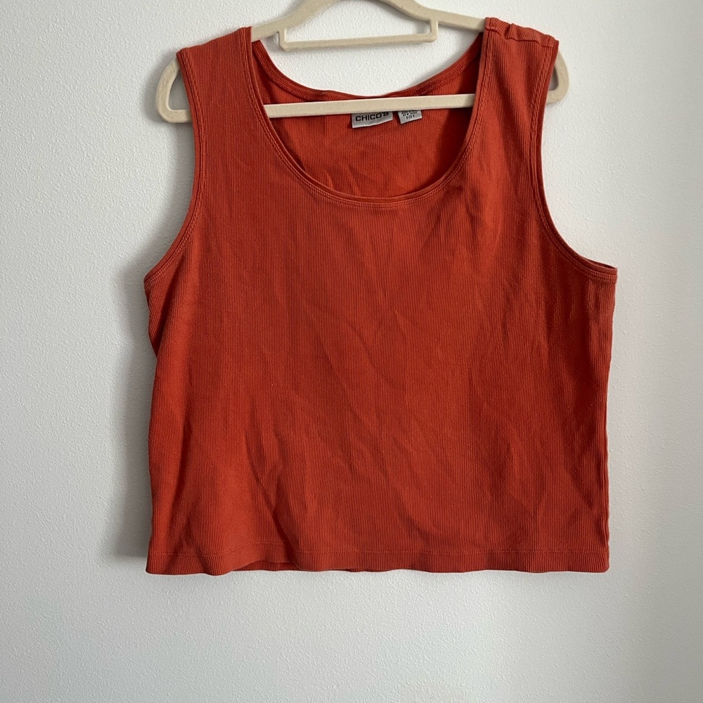 Chico's Women's Orange Tank Top